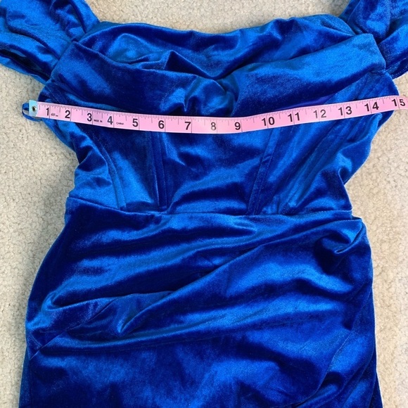 NWT Line and Dot Du Jour Evening Dress Sapphire Blue Women Small - Picture 7 of 11